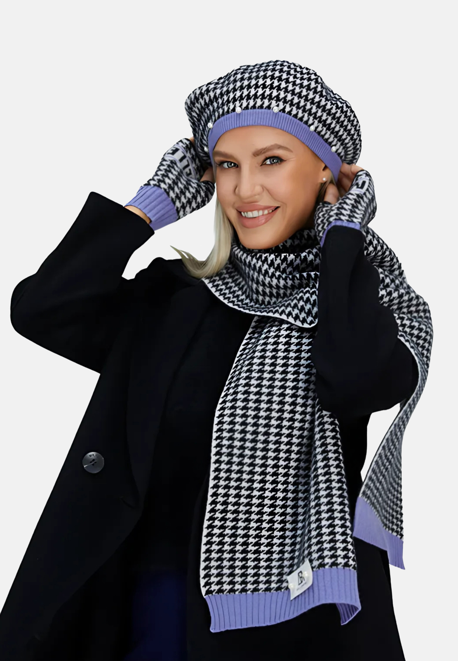 Premium Cashmere Checker Set