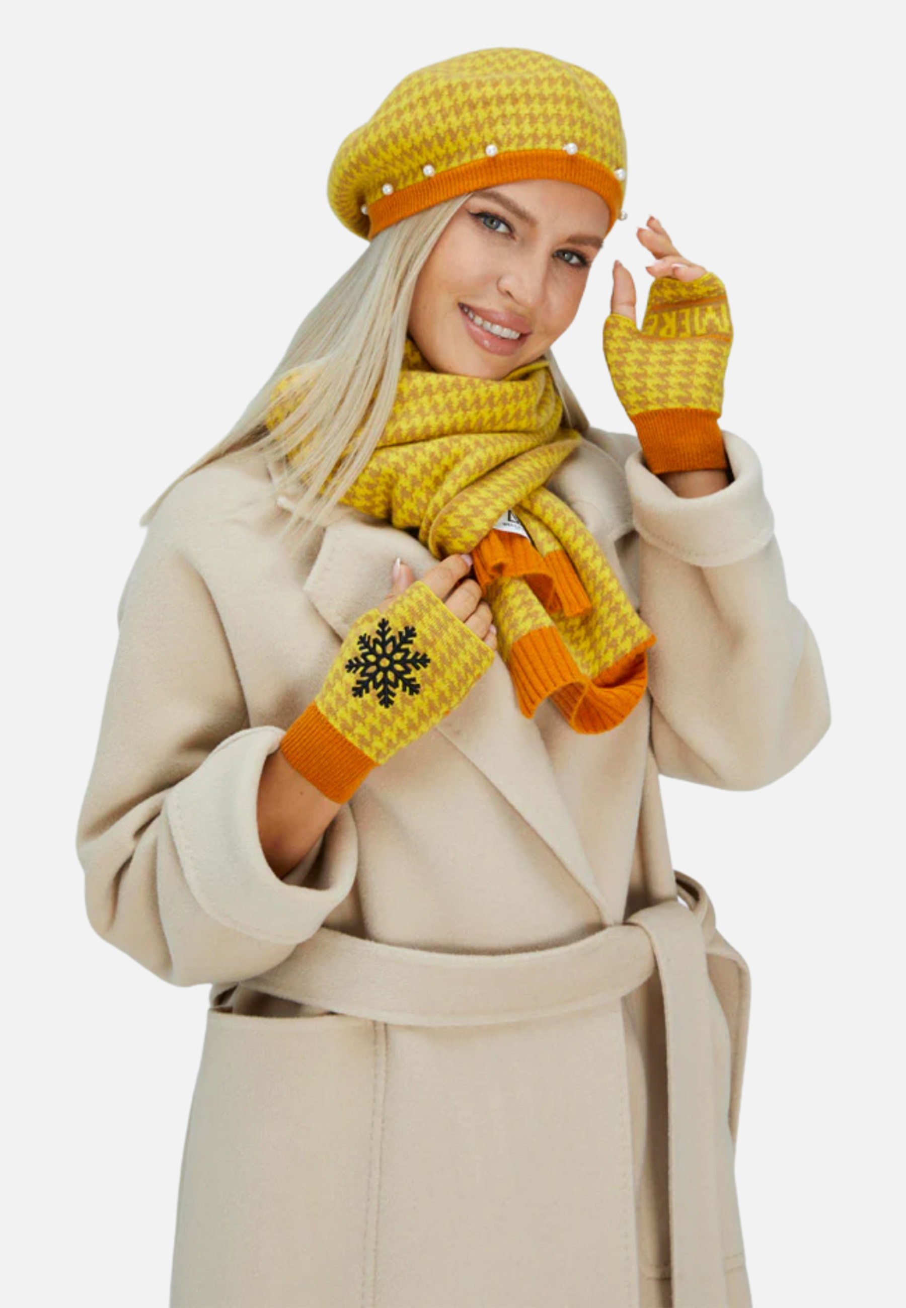 Premium Cashmere Checker Set