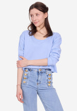 Carica l'immagine nel visualizzatore di Gallery, Cotton Cashmere Loungewear Top
