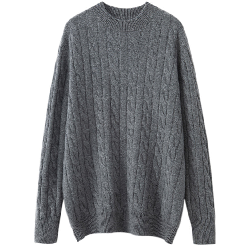Rich Cable-Knit Merino Sweater