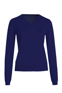 Silk Cashmere V Neck Long Sleeves T Shirt1233437970235634