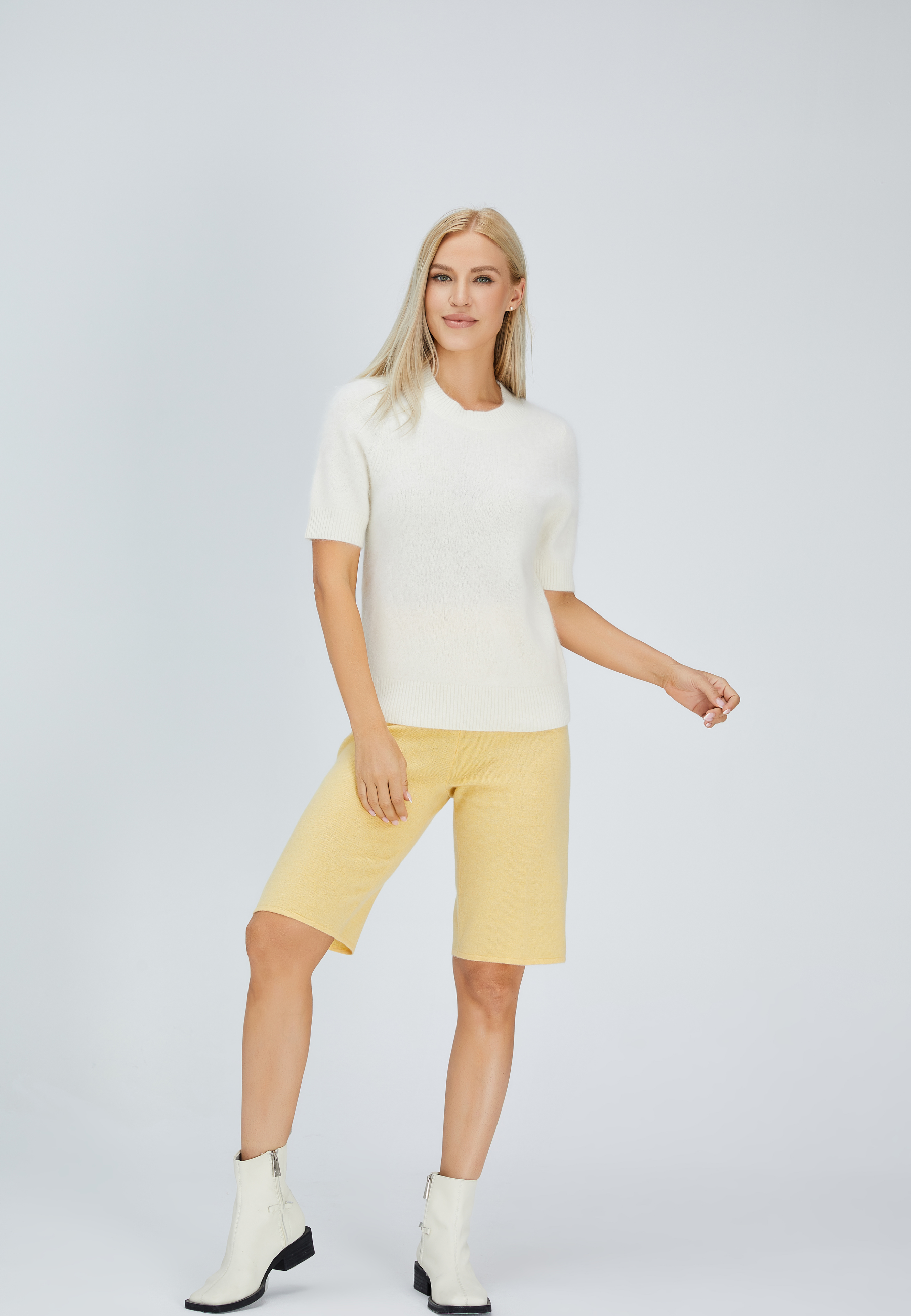 Multipurpose Brushed Cashmere Short Pants