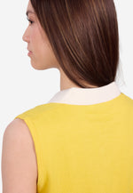 Charger l'image dans la galerie, Cotton Cashmere Sleeveless Polo Shirt
