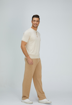 Lade das Bild in den Galerie-Viewer, Cotton Cashmere Slim Fit Henley Shirt
