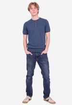 Carica l'immagine nel visualizzatore di Gallery, Cotton Cashmere Slim Fit Henley Shirt
