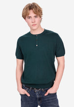 将图片加载到图库查看器，Cotton Cashmere Slim Fit Henley Shirt
