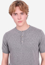 Carica l'immagine nel visualizzatore di Gallery, Cotton Cashmere Slim Fit Henley Shirt
