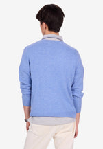 Load image into Gallery viewer, Solid V-Neck Merino-Cashmere Sweater

