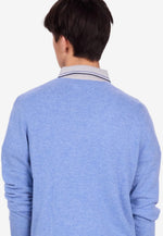 Load image into Gallery viewer, Solid V-Neck Merino-Cashmere Sweater
