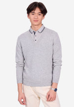 Load image into Gallery viewer, Solid V-Neck Merino-Cashmere Sweater
