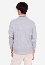Load image into Gallery viewer, Solid V-Neck Merino-Cashmere Sweater
