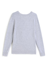 Load image into Gallery viewer, Solid V-Neck Merino-Cashmere Sweater
