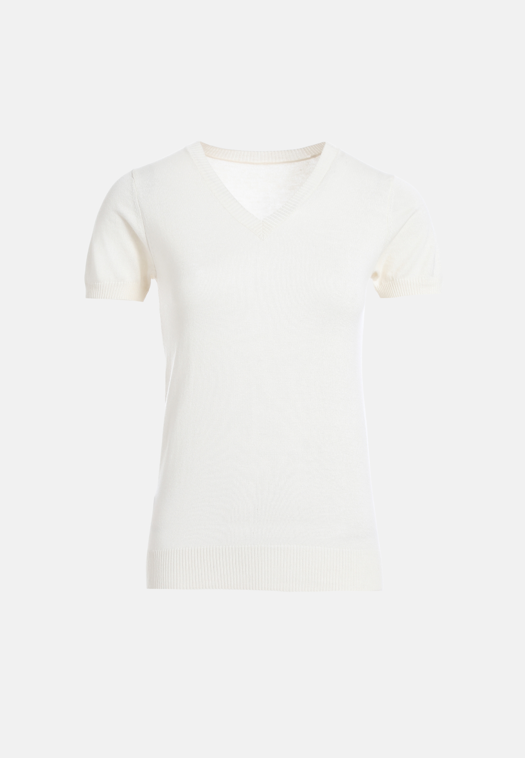 Silk Cashmere V-Neck T-Shirt