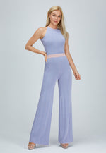 Load image into Gallery viewer, Two-Tone Wool Blend Jumpsuit
