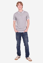 Lade das Bild in den Galerie-Viewer, Tencel Polo Shirt with Stripe Detail
