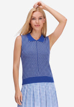 将图片加载到图库查看器，Tencel Tweed Polo Vest
