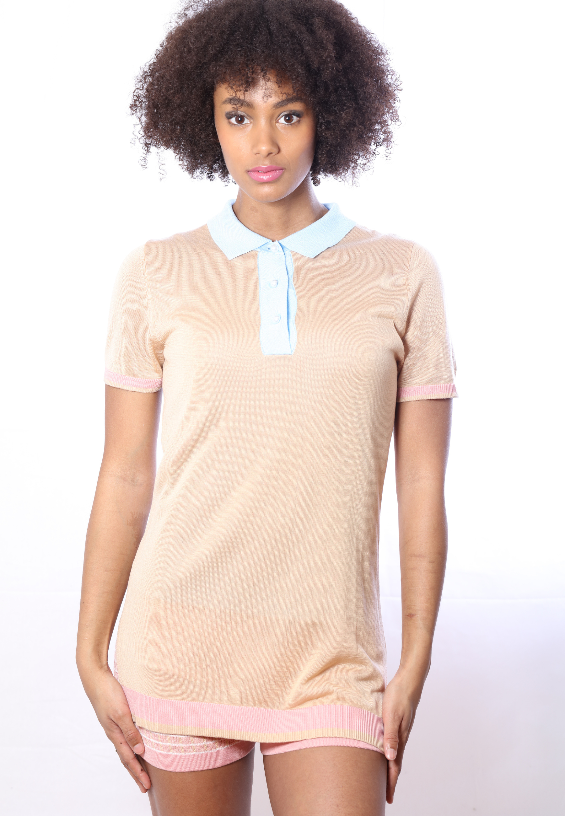 Fitted Tencel Tennis Dress & Shorts Set