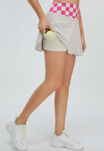 Load image into Gallery viewer, Tennis Checkered High-Waisted A- Skirt Bellemere
