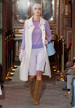 Lade das Bild in den Galerie-Viewer, Tweed Merino Pullover With Pearl Collar
