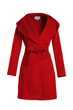 Carica l&#39;immagine nel visualizzatore di Gallery, Women&#39;s Wool Hooded Coat
