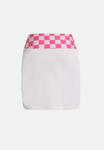 Load image into Gallery viewer, High-Waisted Checkered Asymmetric Skirt
