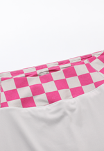 Load image into Gallery viewer, High-Waisted Checkered Asymmetric Skirt
