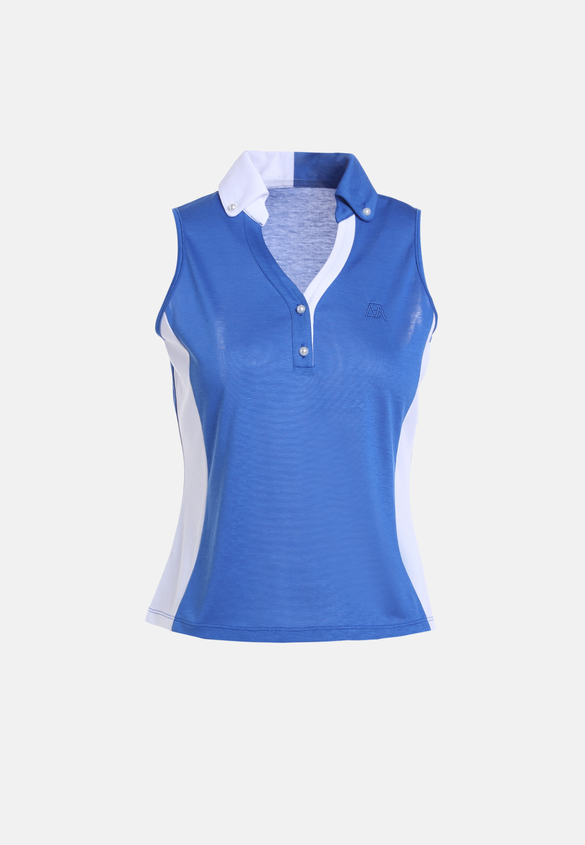 Gilet bicolore à col pour femme