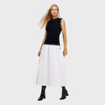 Load image into Gallery viewer, Women&#39;s Merino Gradient Pleated Skirt
