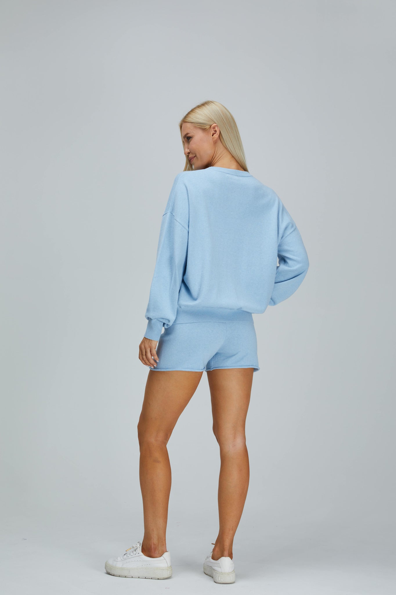 cotton cashmere pullover short