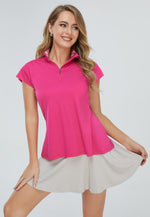 Charger l&#39;image dans la galerie, pink collared top tennis wear bellemere
