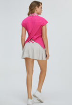 Lade das Bild in den Galerie-Viewer, pink collared top tennis wear bellemere
