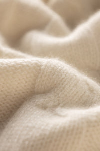 Solid Cable-Knit Cashmere Scarf1124862092361970