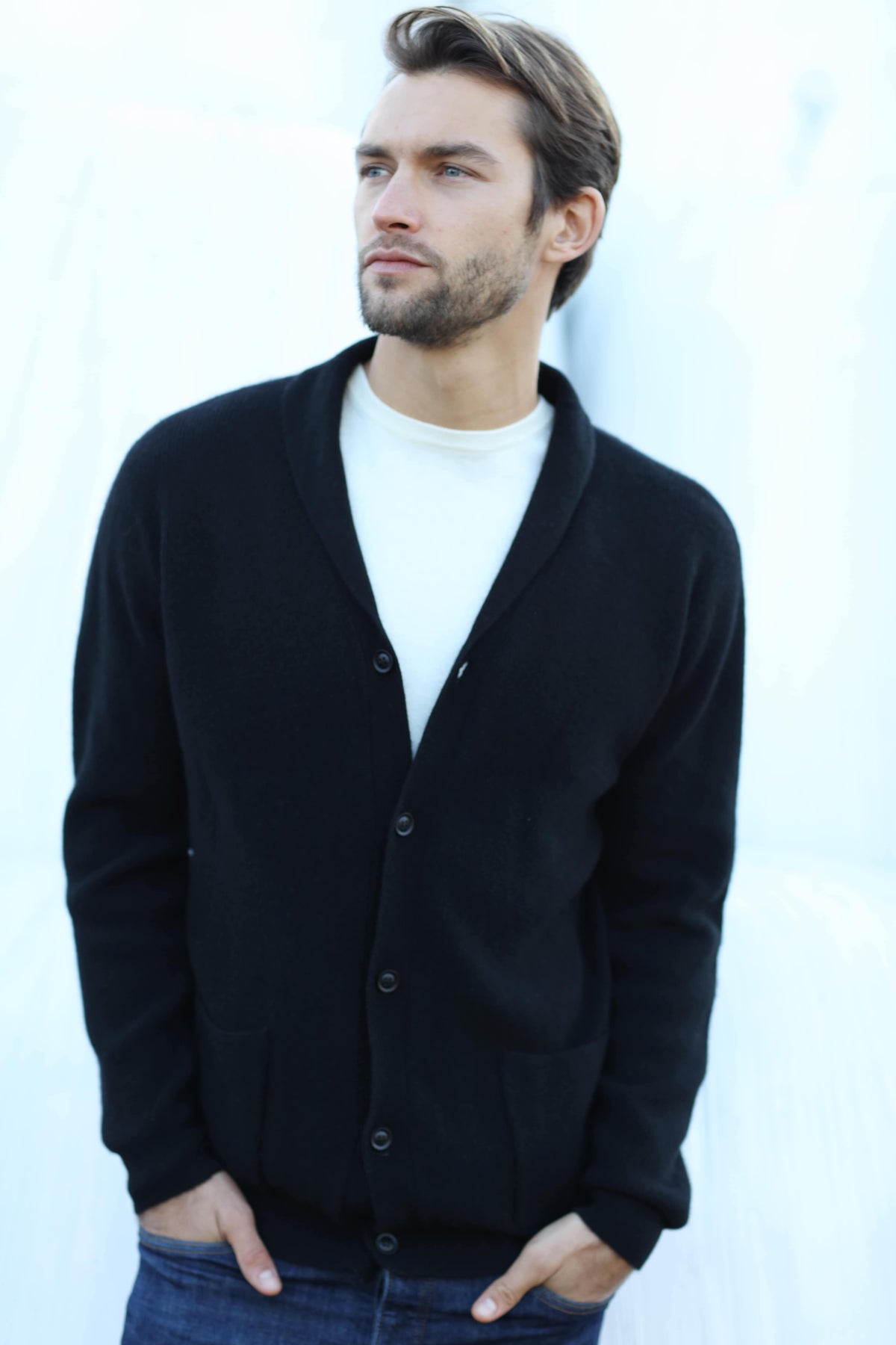 Merino Wool | Cardigan Jacket | Men Sweater | Bellemere New York