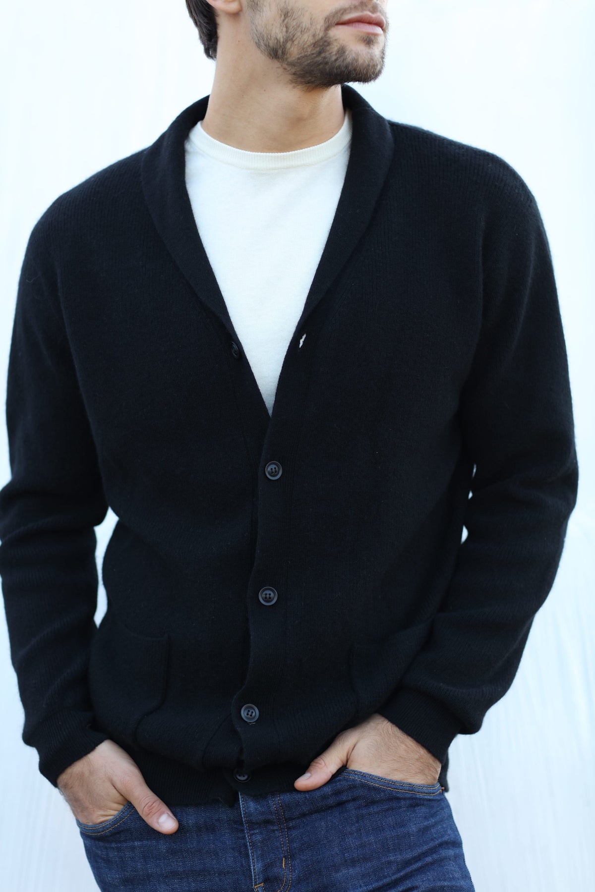 Merino Wool | Cardigan Jacket | Men Sweater | Bellemere New York