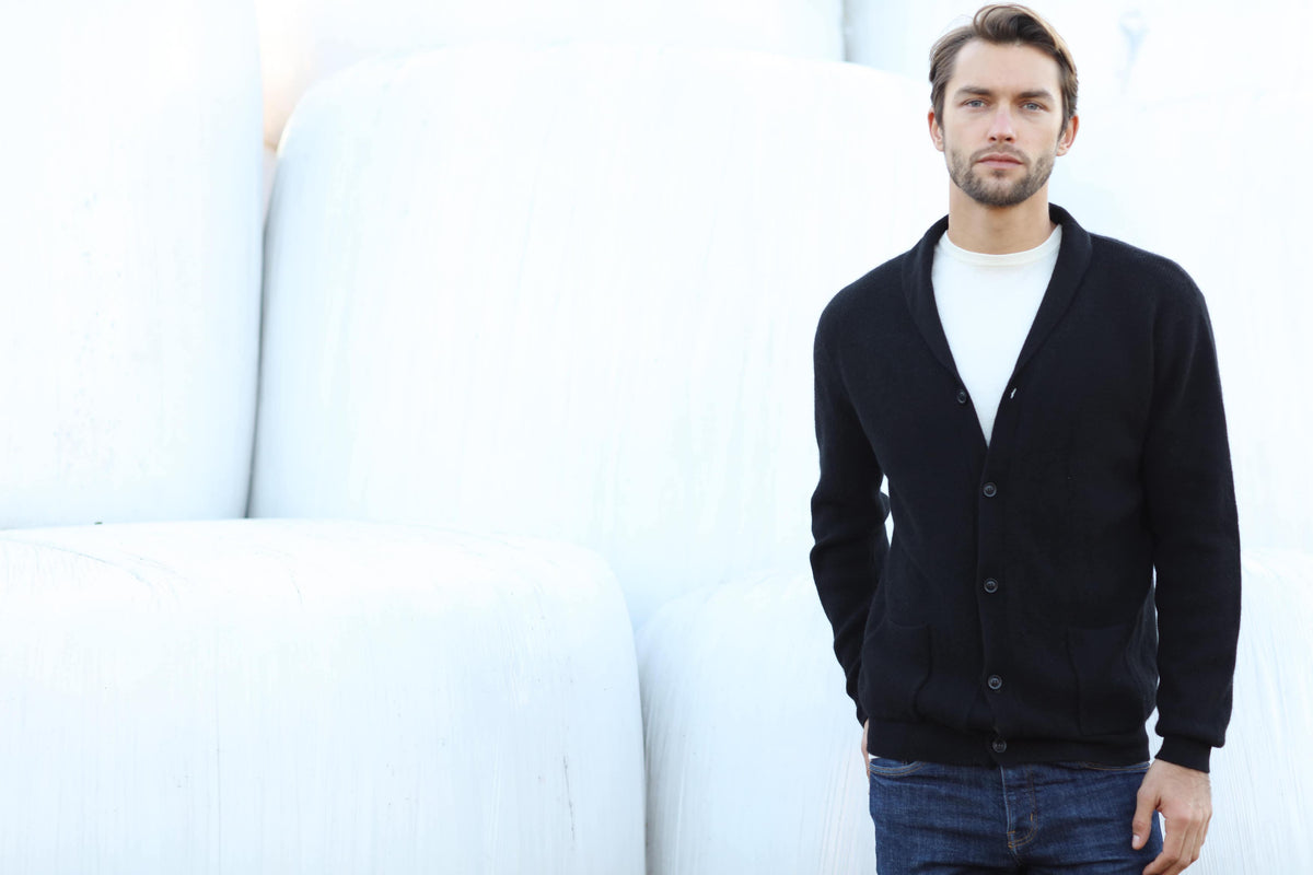 Merino Wool | Cardigan Jacket | Men Sweater | Bellemere New York
