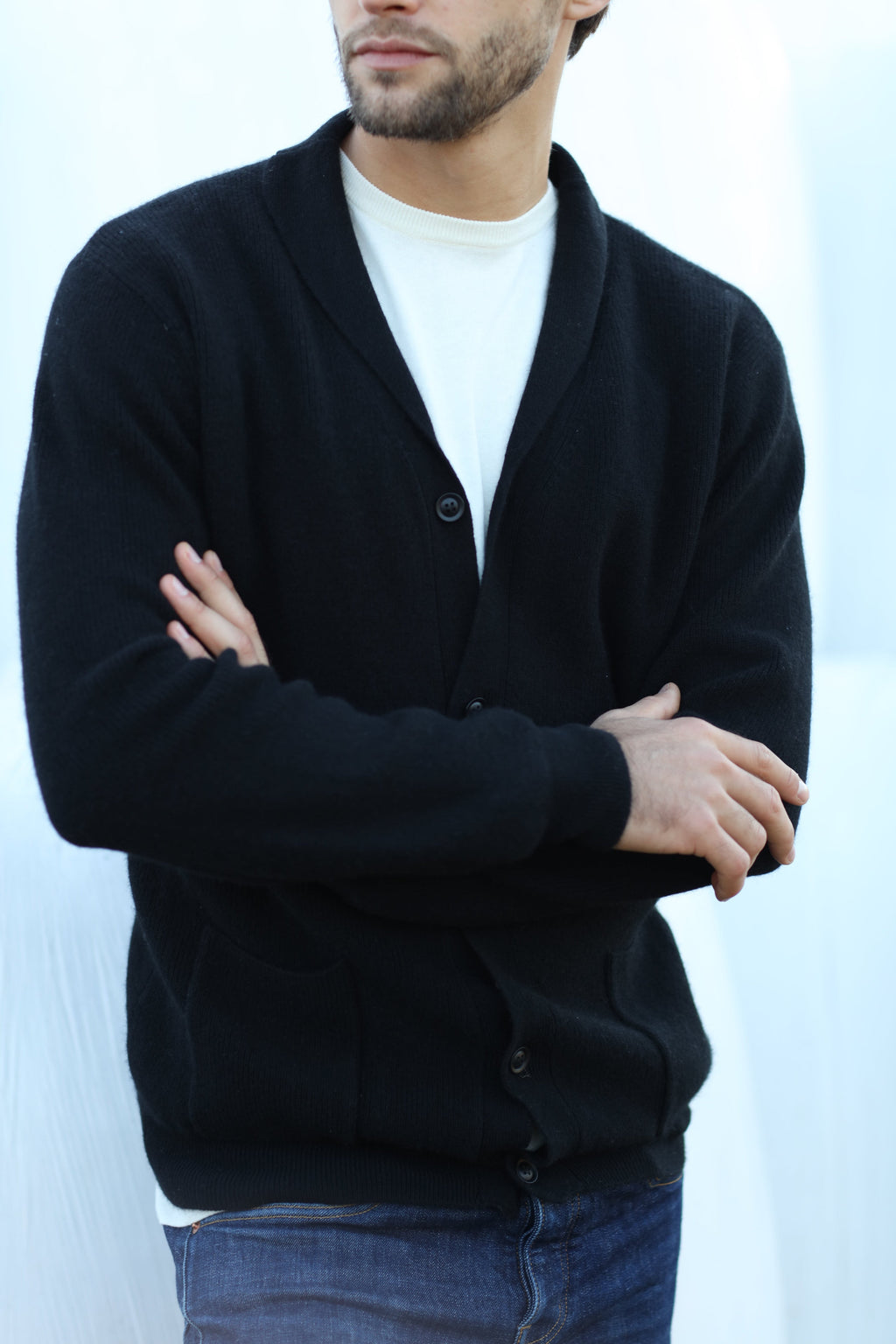 Merino Wool | Cardigan Jacket | Men Sweater | Bellemere New York