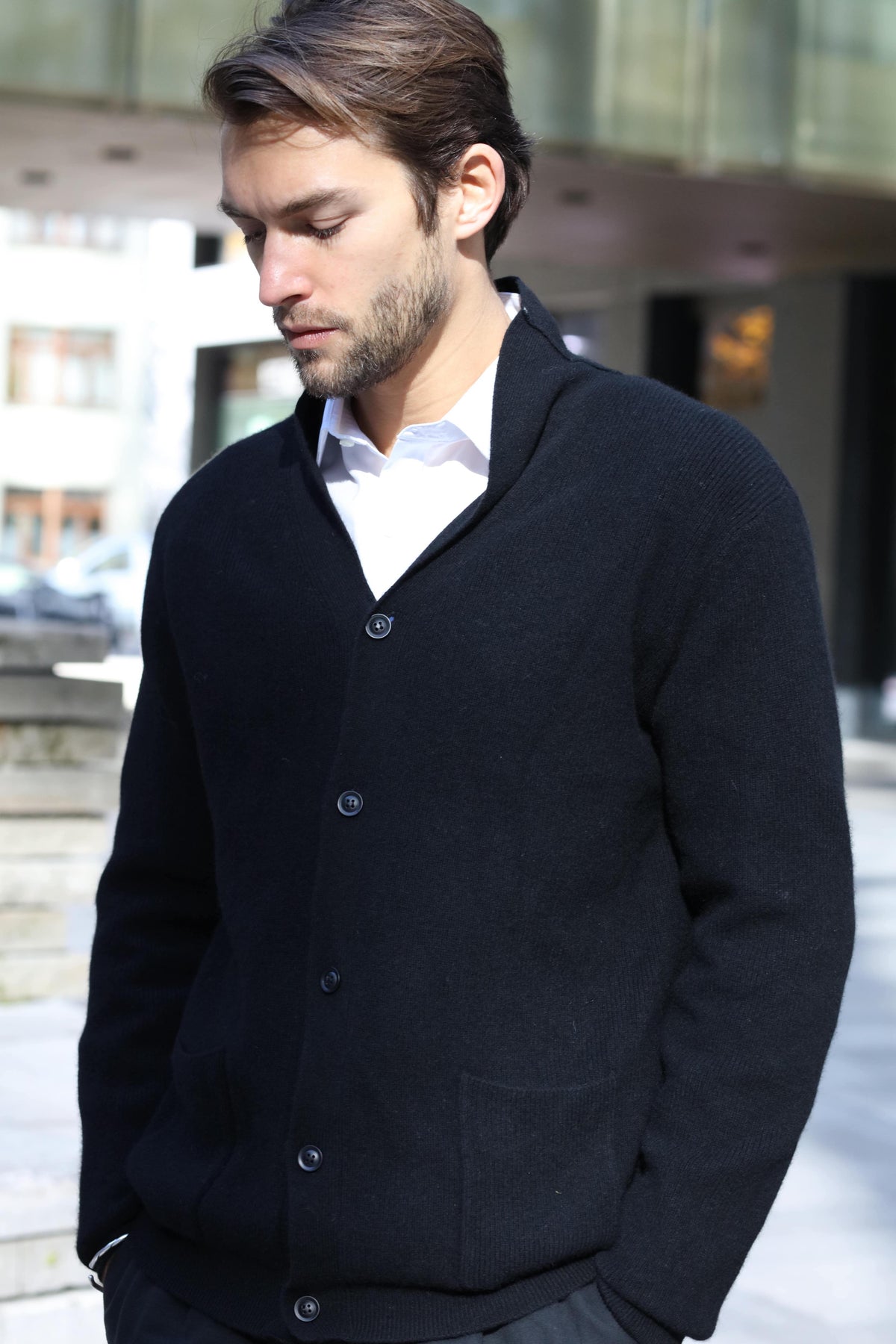Merino Wool | Cardigan Jacket | Men Sweater | Bellemere New York