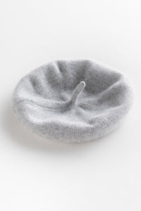 Cashmere Beret with Ribbing Detail425301627764978