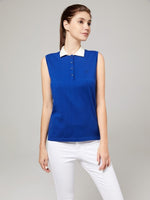 Load image into Gallery viewer, Sleeveless Polo Shirt
