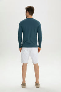 Men Crew-Neck Long Sleeves Cotton T-Shirt520791893360808