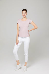Posh Women's Cotton U Sharp T shirt ( 135g)220864125534376