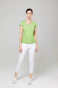 Posh Women's Cotton U Sharp T shirt ( 135g)1120864125796520