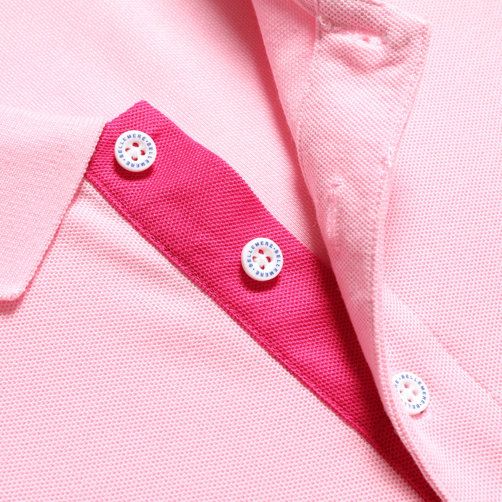 Men’s Polo With Contrasting Buttoned Collar