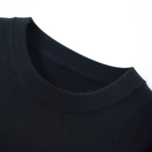 Solid Crew Neck Cashmere Sweater1826776255693042