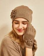 Load image into Gallery viewer, Flower hat glove set
