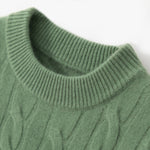 将图片加载到图库查看器，Rich Cable-Knit Cashmere Sweater
