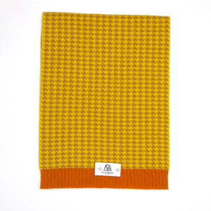 Houndstooth Scarf (Multicolor Cashmere with Rib Details)1731425049919730