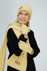 Cable-Knit Touch-screen Cashmere Gloves531425260650738