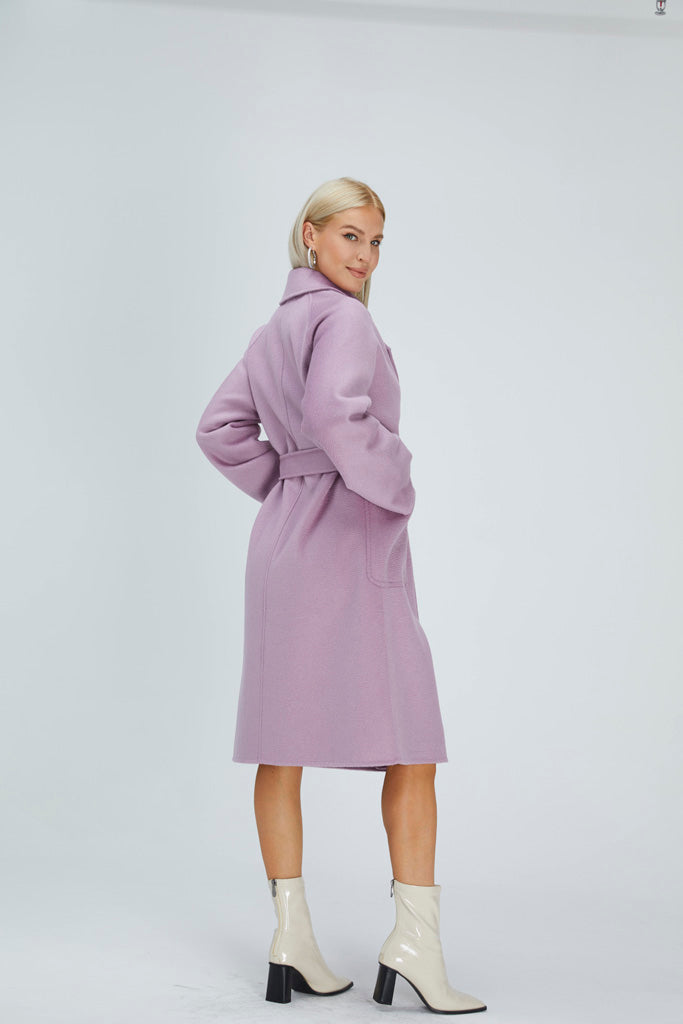 Coat with Belt (Classic Knit Ribbed)