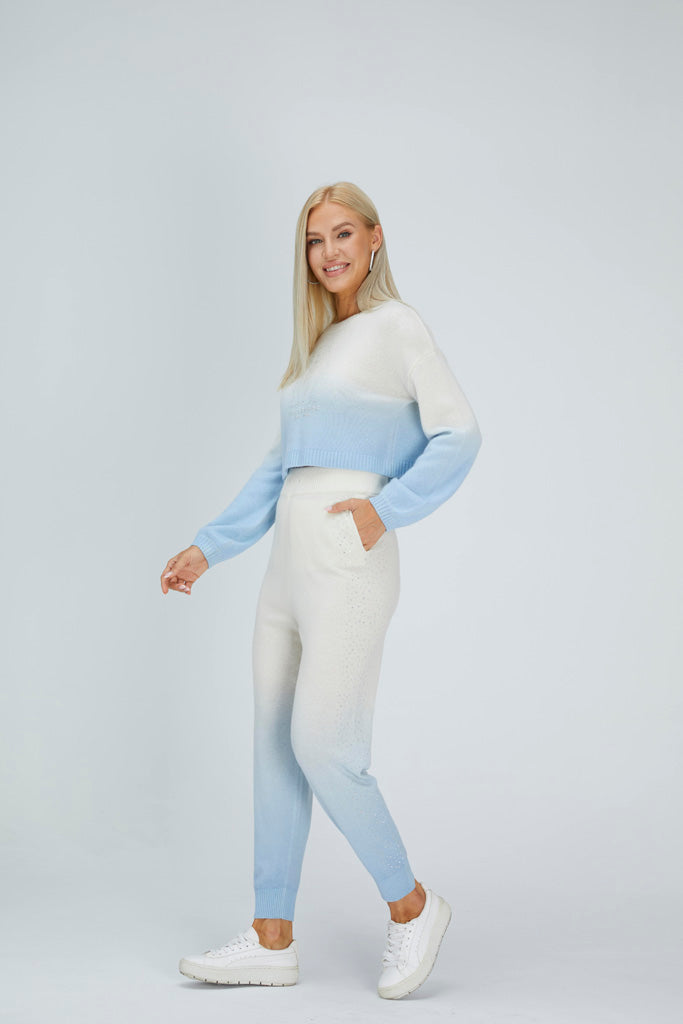 Cashmere | Women Cropped Top Sweater | Winter Cropped Top Sweater | Bellemere New York